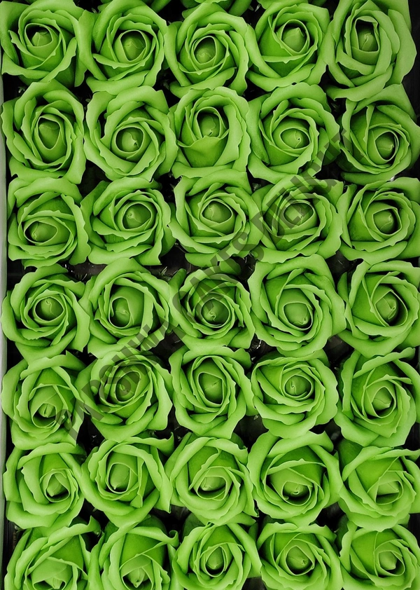 SOAP ROSE - GREEN, 1 PACK OF 4 PCS