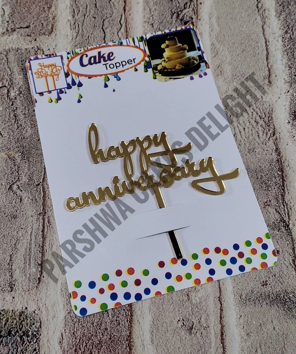 ACRYLIC TOPPERS HA - 35, 4.5 INCHES, GOLD