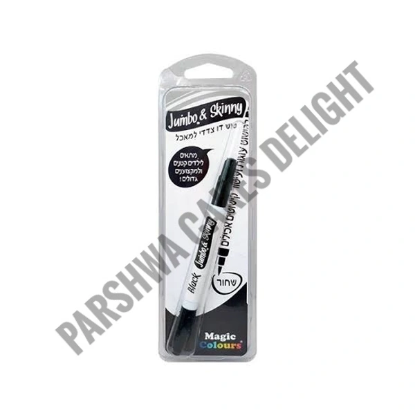 Magic Colours Edible Marker Pen for Cake - BLACK