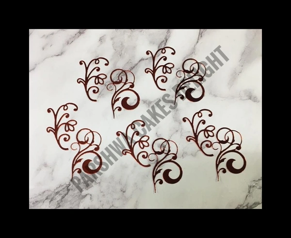 VINTAGE DESIGN CUT OUTS - RED, 10 PCS PACK