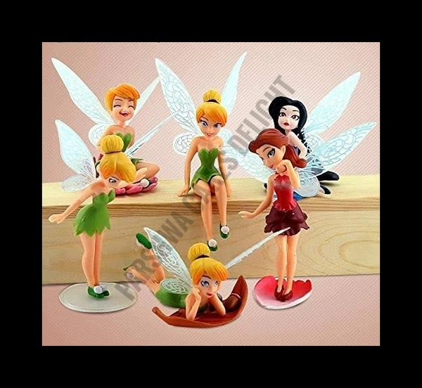 Tinker Bell Fairy Toy Set - 6 PCS PACK