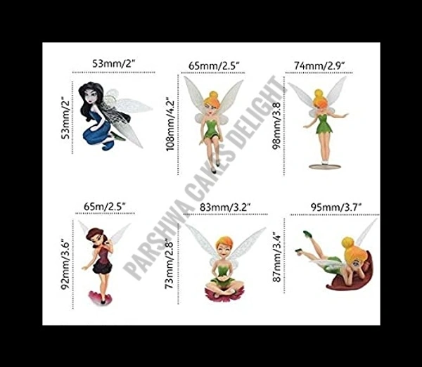 Tinker Bell Fairy Toy Set - 6 PCS PACK