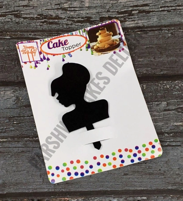 ACRYLIC TOPPER N - N 102, 4.5 INCHES, BLACK