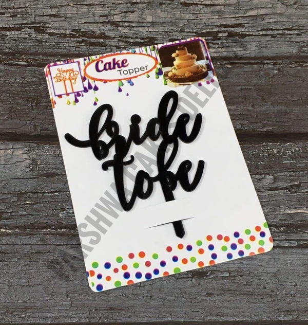 ACRYLIC TOPPER N - 105, 4.5 INCHES, BLACK