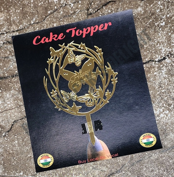 ACRYLIC TOPPER HB - 95, 5 INCHES, GOLD