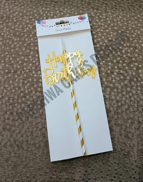 Topper With Candle - Delight 1