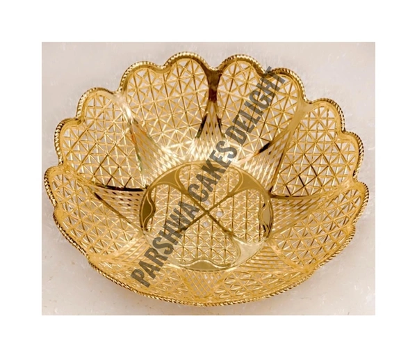 Plastic Trays For Gifting - 10 Pcs Pack, Gold, Delight 5