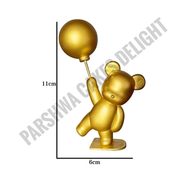 Teddy Toy - Gold, 1 Pc