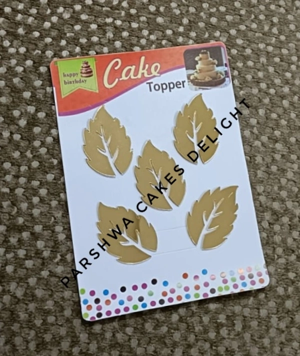 Acrylic Vintage Leaf - Gold