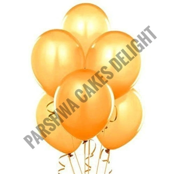 Metallic Baloons - Gold, 10 Pack Of 25 Pcs