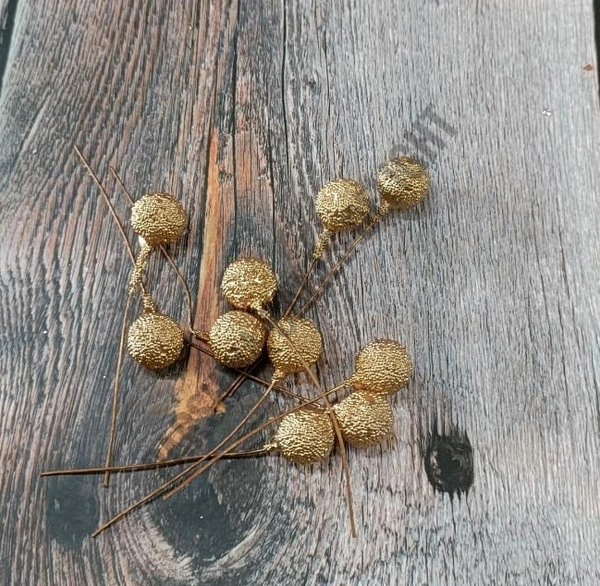 SUGAR CHEERY - SMALL 10 PCS, GOLD