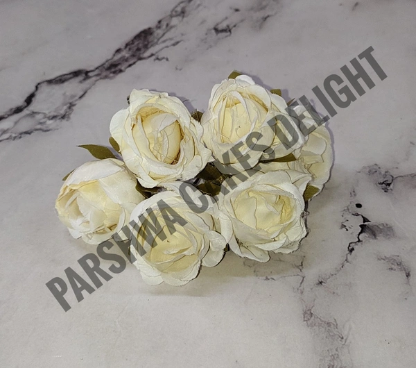 Dry Rose Flower - Delight 339, 6 Pcs Bunch