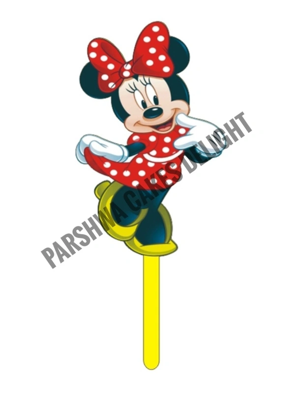 Acrylic Cartoon Topper - Delight 2, 4.5 Inches