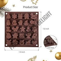 Christmas Theme Silicon Chocolate Mould Jelly Mould SBCM-LBM891 Q - 25 Cavity