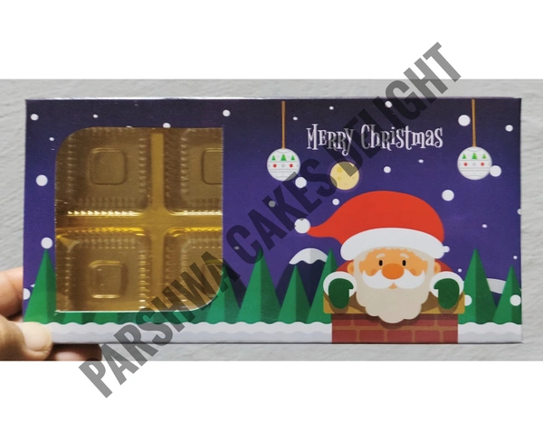 Christmas Chocolate Cavity Box  - Purple, 5 Pcs Pack, 8 Cavity