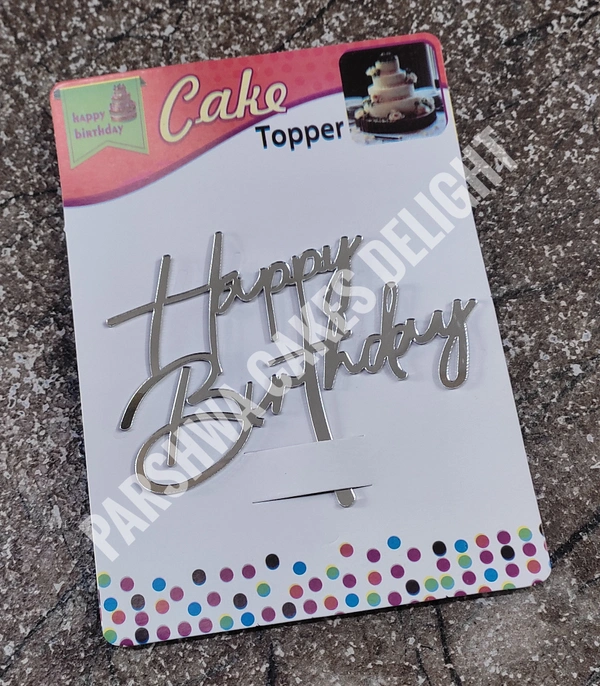 ACRYLIC TOPPER HB - 128, 4.5 Inches, Silver