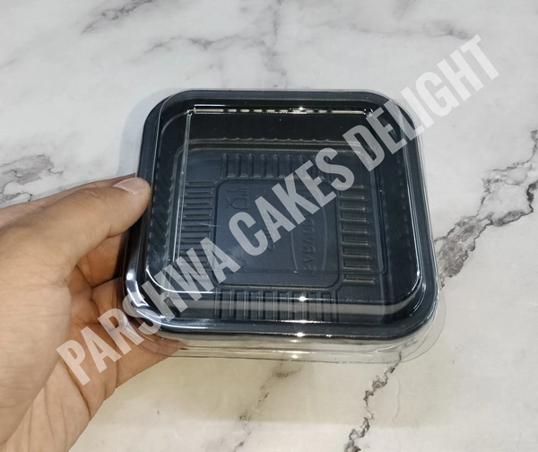 Pvc Brownie Box - 4*4 Inches, 10 Pcs Pack