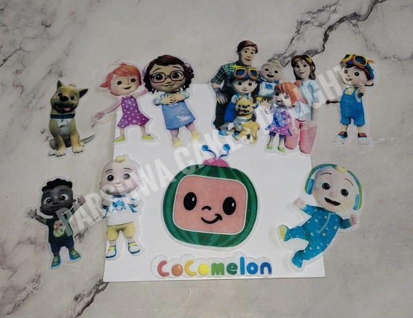 EDIBLES CUT OUTS - DESIGN 2, Cocomelon