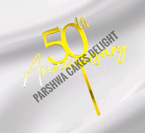 ACRYLIC TOPPERS HA - 4.5 INCH, 10, 50th Anniversary