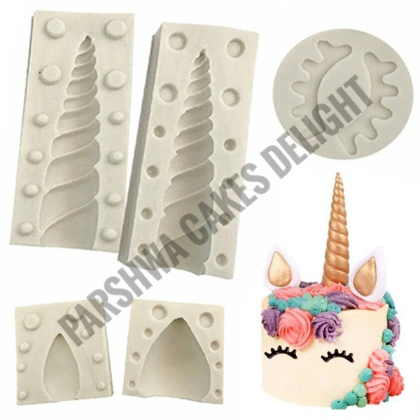 UNICORN FONDANT MOULD SET - 5 In 1