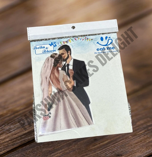 Edible Pre Cut Wafer Paper - Couple Delight 2, 1 Pc