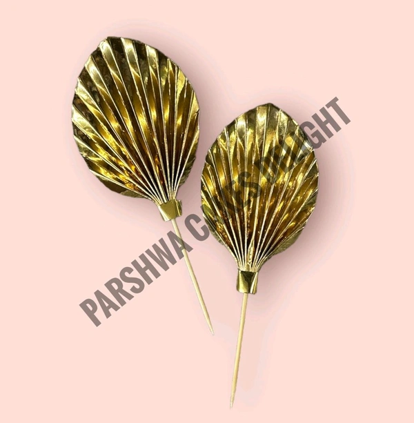 Palm Leaf - Gold, 2 Pcs Pack