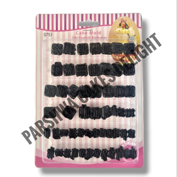 Old English Alphabet Cutter  - Upper & Lower Case