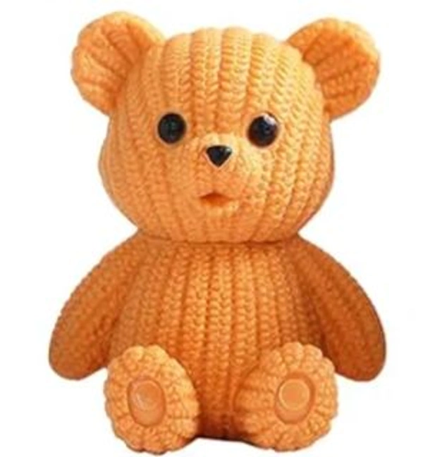 Miniature Teddy Bear - Orange, 1 Pc, MTR 136B
