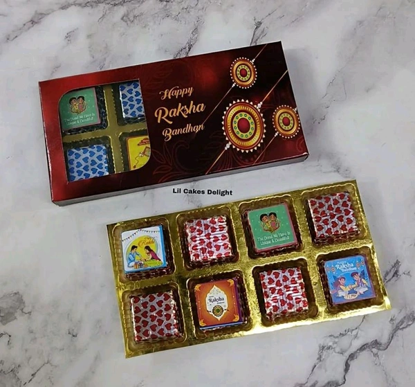 8 Cavity Raksha Bandhan Dryfruit Chocolate - Delight 11