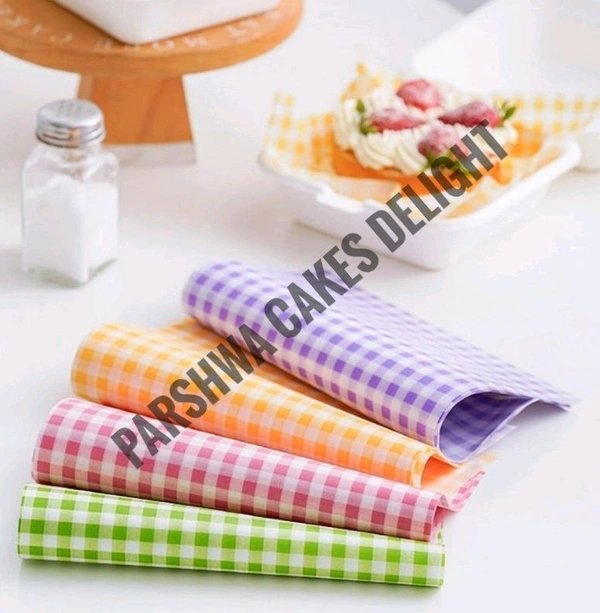 Printed Parchment Paper - Bento Box Liner - Yellow, 50 Pcs Pack, 7*7 Inches