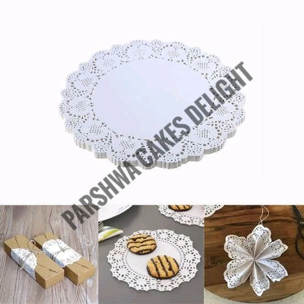 Round Paper Doilies - 100 Pcs, 6.5 Inches