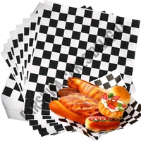 Printed Parchment Paper - Bento Box Liner - Black, 100 Pcs Pack