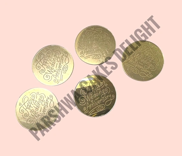 Acrylic Coin Topper - Delight 7, 5 Pcs Pack, 2 Inches