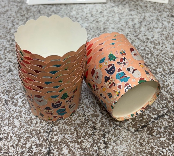 Christmas Small Baking Cups - 50 Pcs Pack, Delight 1