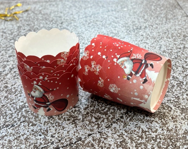 Christmas Small Baking Cups - Delight 2, 50 Pcs Pack
