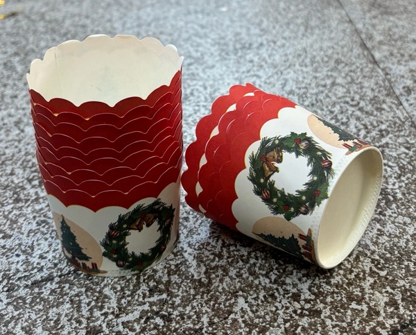 Christmas Small Baking Cups - Delight 4, 50 Pcs Pack