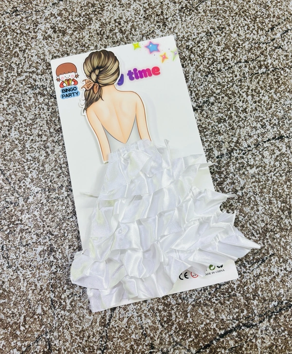 Dream Girl Cake Topper  - White, 1 Pc