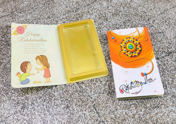 Rakhi Bar Book - Delight 3, Orange, 10 Pcs Pack