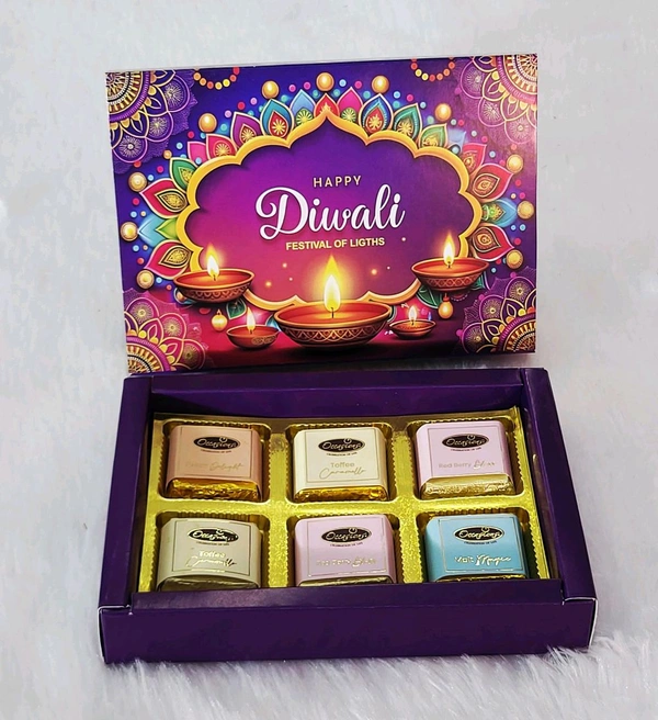 6 Cavity Diwali Slider Box With Cavity 