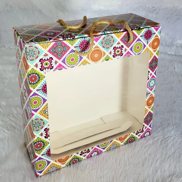 Diwali Trunk Hamper Box - Mandala, 10 Pcs Pack, 8*8*3.5 Inches