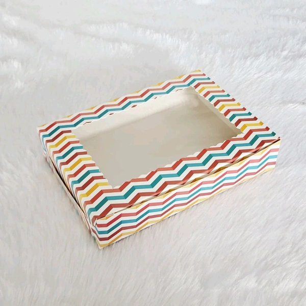 Zigzag Brownie Box - Six Brownie 8.5*6*1.75 Inches
