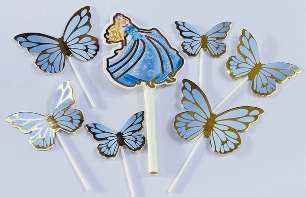 Imported Topper With Butterfly  - Delight 3