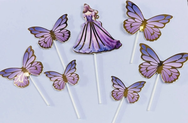 Imported Topper With Butterfly  - Delight 5