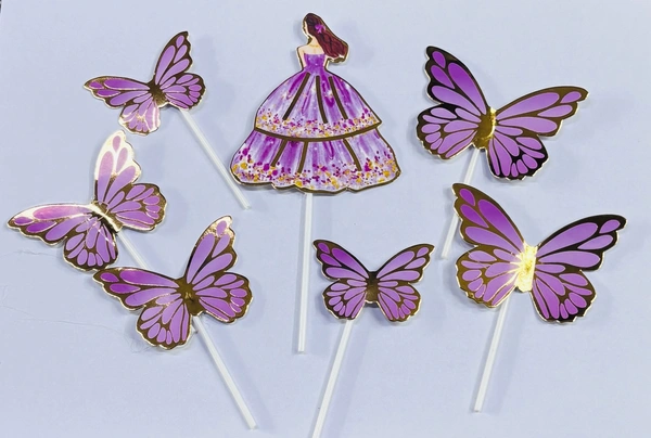 Imported Topper With Butterfly  - Delight 6