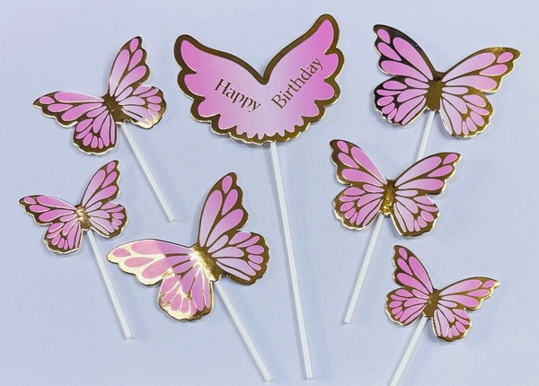 Imported Topper With Butterfly  - Delight 7