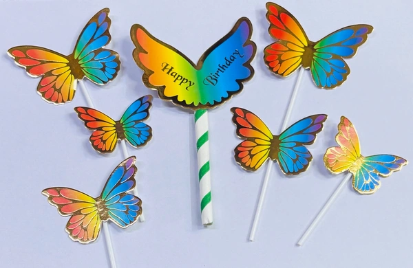 Imported Topper With Butterfly  - Delight 8