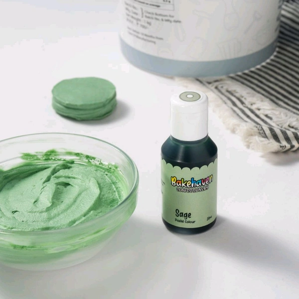 Bakehaven Pastel Gel Colour  - Sage, 1 Pc