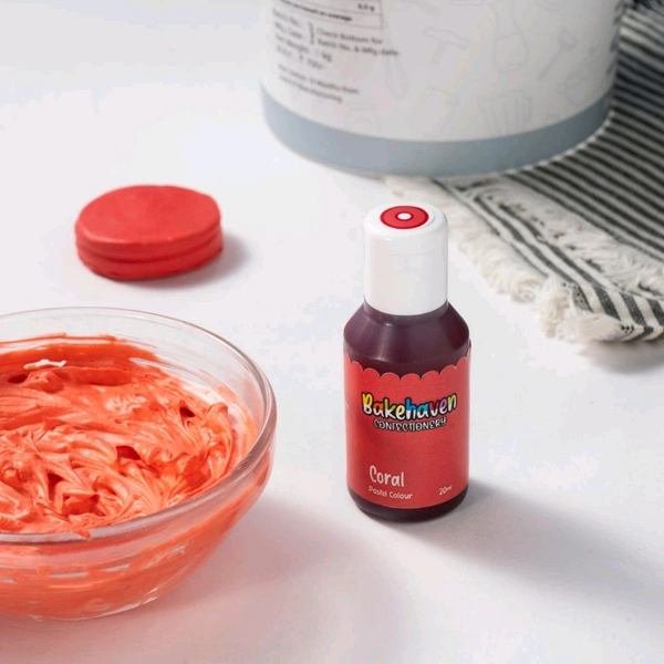 Bakehaven Pastel Gel Colour  - Coral