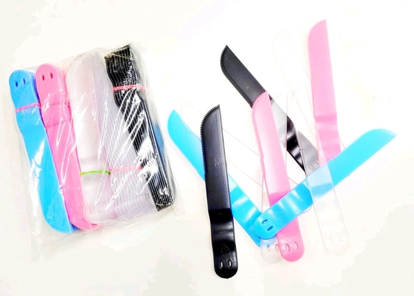 Colourful Plastic Knife  - 50 Pcs Pack