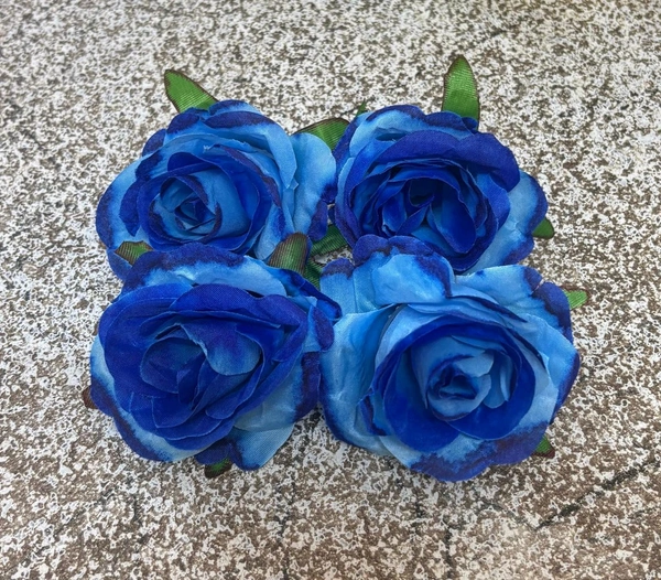 New Artificial Rose Flower  - Delight 2, 4 Pcs Pack